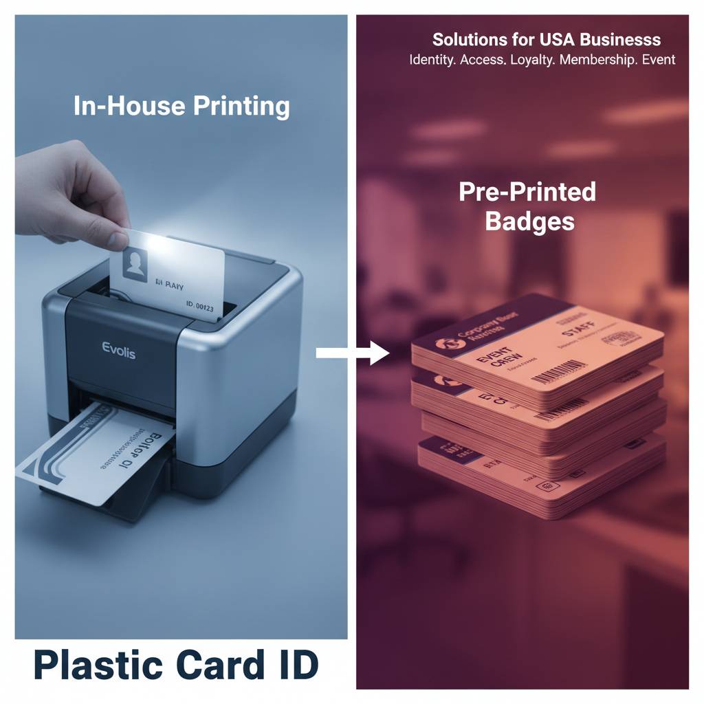 Comparing In-House Printing vs. Ordering Pre-Printed Badges